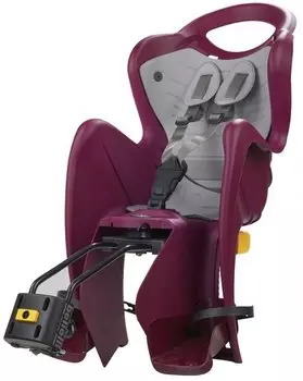 Детское велокресло Bellelli MR FOX RELAX B-FIX, заднее, крепление на подседельную трубу, PLUM LUX, 01FXRB0038LX