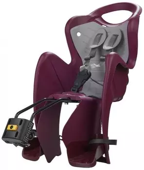 Детское велокресло BELLELLI MR FOX STANDARD B-FIX, заднее, крепление на подседельную трубу, PLUM LUX, 01FXSB0038LX