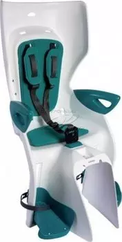 Детское велокресло BELLELLI Summer Relax B-fix, на подседельную трубу, белый/бирюзовый, до 22 кг, 01SMRB0020T