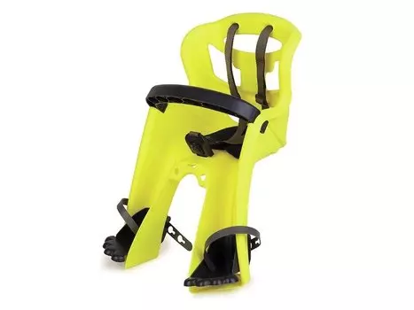 Детское велокресло BELLELLI Tatoo HandleFix, Hi-Viz, с бампером, жёлтое, 01TATHM027