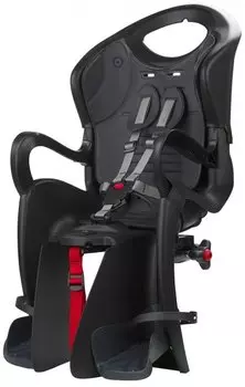 Детское велокресло BELLELLI TIGER CLAMP, заднее, крепление на багажник, black lux, 01TGTM0000LX