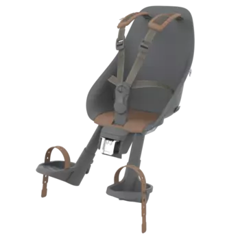 Детское велокресло Compact Adapter Urban iki, на рулевую трубу, черный/коричневый, до 15 кг, 212672_URBANIKI