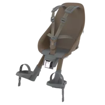 Детское велокресло Compact Adapter Urban iki, на рулевую трубу, коричневый/черный, до 15кг, 214379_URBANIKI