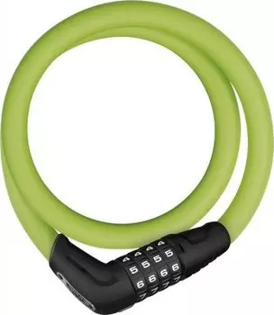 Велосипедный замок ABUS NUMERINO 5412C тросовый, кодовый, 850 х 12, лайм, 200144_ABUS