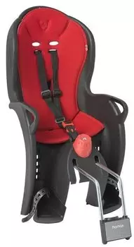 Детское велокресло HAMAX 2018 SLEEPY, на подседельную трубу, черное/красный вкладыш, до 22 кг, HAM551501