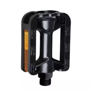 Педали велосипедные Vinca Sport, детские, пластиковые, ось 9/16", 80x57 мм, цвет черный, VP 616 9/16"