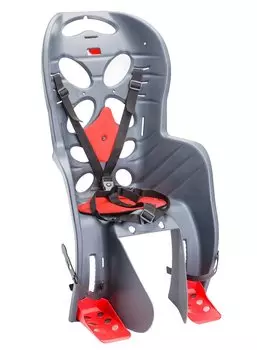 Детское велокресло HTP Fraach C, на багажник, серое, до 22 кг, 280040, LU091147