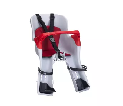 Детское велокресло HTP KIKI PROTECTION HANDLEBAR, на рулевую трубу, светло-серое, до 15 кг, 92070350