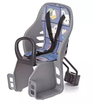 Детское велокресло на подседельную трубу переднее, нагрузка до 18 кг, защита для ног, YC-689