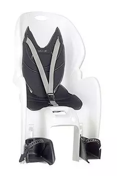 Детское велокресло NFUN AMICO, на багажник, белое с черной вставкой, до 7лет/22кг, 01-100022