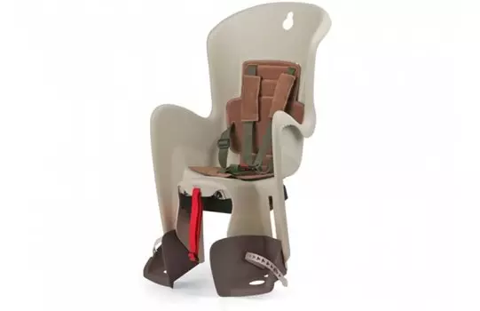 Детское велокресло Polisport BILBY CFS, на багажник, бежевое/коричневое, до 22 кг, PLS8632200020