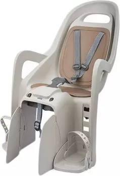 Детское велокресло Polisport GROOVY CFS, на багажник, светло-серое, PLS8406100004