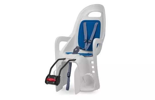 Детское велокресло Polisport GROOVY FF, на подседельную трубу, белое/синее, до 22 кг, PLS8406000003
