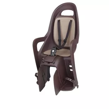 Детское велокресло Polisport Groovy Maxi cfs, на багажник, темно/коричневое, PLS8406100016