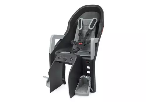 Детское велокресло Polisport Guppy maxi+ cfs, заднее, на багажник, dark grey/silver, PLS8640000015