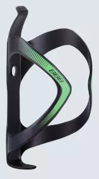 Флягодержатель велосипедный BBB FiberCage UD Carbon матовый черный/зеленый б/р, BBC-37