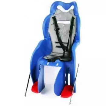 Детское велокресло Vinca Sport Sanbas, на раму, синее с черной накладкой, HTP 930 Sanbas blue/black