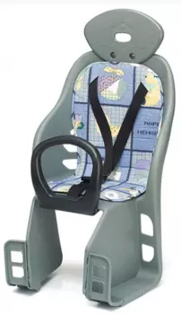 Детское велокресло Ya Cheng, на багажник, до 18 кг, 280*635*250 мм, YC-815 (gray)