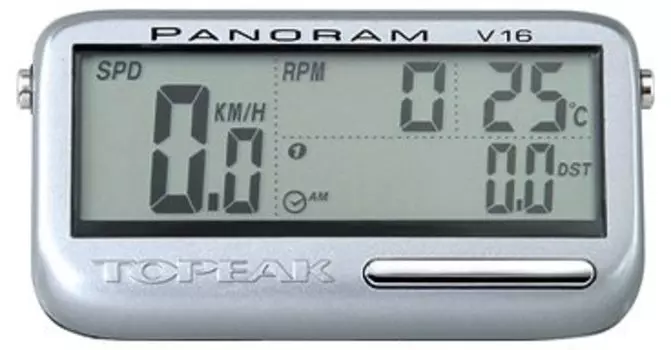 Bелокомпьютер TOPEAK Panoram V16, 16 функций, беспроводной, серый, (TPC-13)