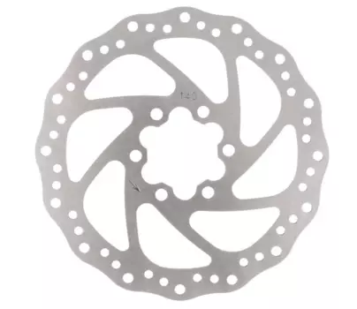 Диск тормозной M-WAVE BD-140, 140 мм, с болтами, индивидуальная упаковка, серебристый, 360645