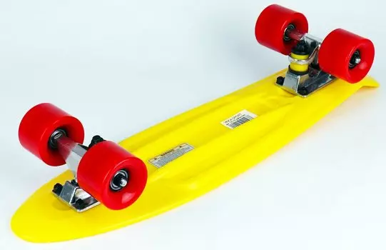 Доска-круизер Vinca Sport, 22,5 мм*6", желтый/красный, DS 01 yellow/red