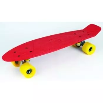 Доска-круизер Vinca Sport, 27 мм*8", красный/желтый, DS 03 red/yellow