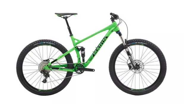 Двухподвесный велосипед MARIN HAWK HILL 2 27.5" 2018 (Рама: 20" (Рост: 175-190 см), Цвет: салатовый)