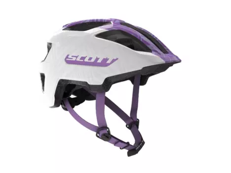 Шлем велосипедный SCOTT Spunto Junior white/purple onesize, 50-56 см, 2019, 270112-2320
