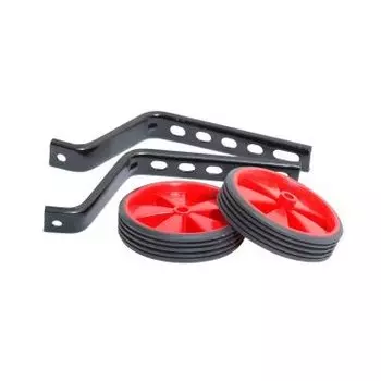 Приставные колеса Horst на 12-20", с крепежом, балансирные, пластиковые, 110мм, красные, 00-170501