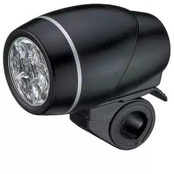 Фара диодная TBS"NORTH STAR", передняя, 7 диодов, 6люкс, 4 режима, батарейки в комплекте,CG-108W