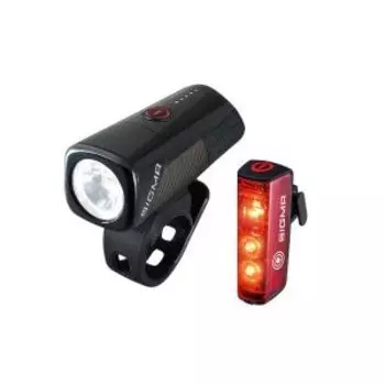 Фара+фонарь SIGMA BUSTER 400 CREE, передняя 400 люмен, 4 режима USB/Blaze Flash, задний USB фонарь, 3 режима, 4-019620