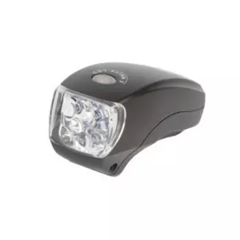 Фара M-WAVE 5 диодов повышенной яркости/3 функции оптические линзы с батареями черная 5-220957