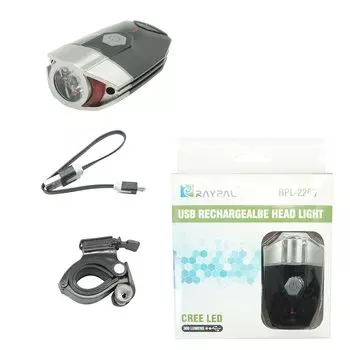 Фара передняя EBL-039, 1 светодиод Cree XPG, макс. 380 лм, время работы: 2,5 ~ 6ч