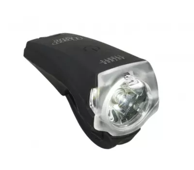 Фара велосипедная Author, 1W 300люмен/4ф. NERO световой луч 180'. Li-Ion 3,7В/800 мАч USBь, черная, 8-12002257