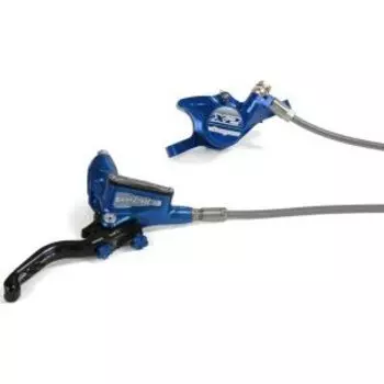 Тормоз велосипедный Hope Tech 3 X2 Braided, задний, дисковый гидравлический, синий, T3X2BBRR