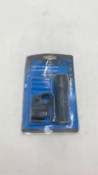 Фара велосипедная M-Wave, 9 диодов/1 функция, алюминий, с батареями, с ремешком, черная, 220941-УЦЕНКА