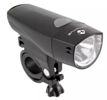Фара велосипедная M-WAVЕ APOLLON 1д, 60 Люмен/2 функции, черная 5-220401