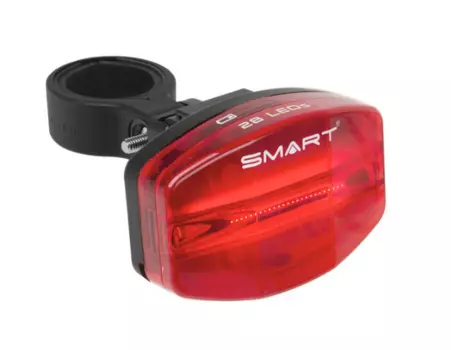 Фара велосипедная SMART Light Bar 28, задняя, 28 минидиод, 1 функия. с хомутом для штыря, с батарейками, 221516