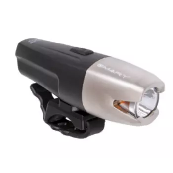 Фара велосипедная Smart SUBURB 800, USB зарядка, 4 режима, черное серебро, 220840