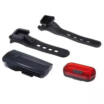 Фара велосипедная STG JY7024 + 6068T, комплект, резиновый хомут, Х81489