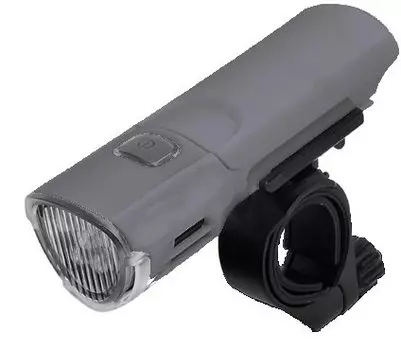 Фара велосипедная, Vinca Sport, 5 диодов, 120lumens, 3 режима работы, с батарейками, серая,VL 225