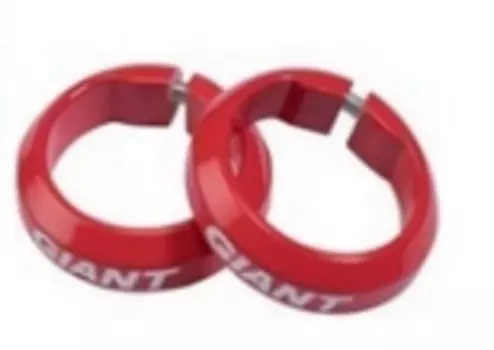 Фиксаторы велосипедные Giant, для грипс, красный, 190000171