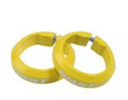 Фиксаторы велосипедные Giant, для грипс, желтый, 190000173