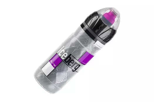 Фляга Elite Iceberg, 0.5 л, лиловый рисунок, термо-2 часа, защитный колпачок, EL0080349