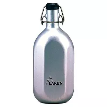 Фляга Laken Octogonal 93 presure cap, 1л, серебрянный