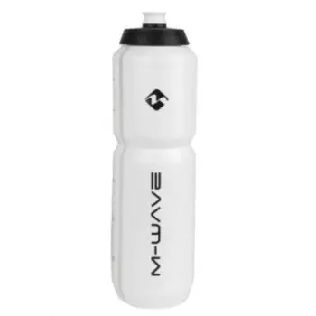 Фляга M-WAVE PBO 1000 высококачественный антискользящий пластик 1.0л, высота 27,5см, белая, 5-340442