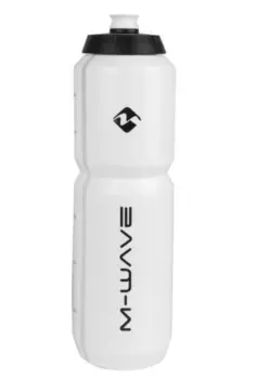 Фляга M-WAVE PBO 1000 высококачественный антискользящий пластик 1.0л, высота 27,5см, белая, 5-340442