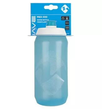 Фляга M-Wave PBO, пластик со шкалой, широкий клапан, голубая 550 мл, 5-340429