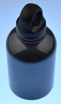 Фляга металлик велосипедная Stark (5230) 300 мл, пластик / резьбовая крышка с хомутом, JK9914