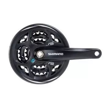 Система шатунов велосипедная Shimano Altus, M311, 170мм, Кв, 48/38/28T, черный EFCM311C888XL